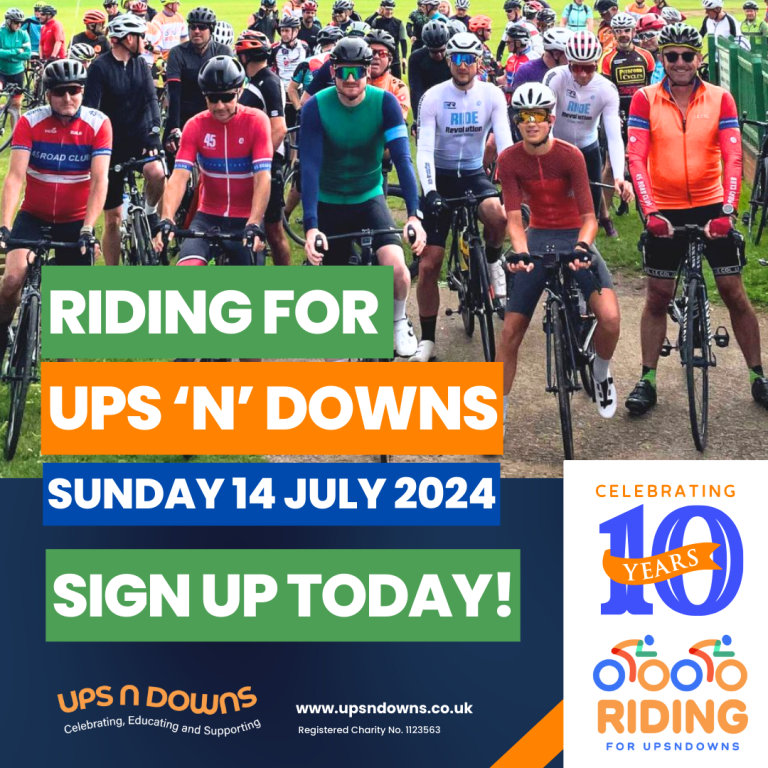 Riding for Ups 'n' Downs 10th Birthday!